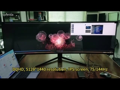 49인치 5K 75Hz LCD LED 곡선 모니터 PC 컴퓨터 게임 모니터