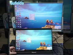 16인치 휴대용 터치 스크린 모니터 USB C HDMI 호환 게임 디스플레이 노트북 PC