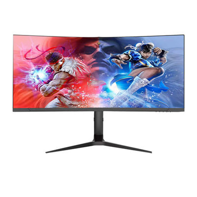 34인치 커브드 스크린 모니터 IPS LCD 모니터 75hz 100hz 게임 컴퓨터 모니터
