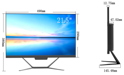 21.5인치 산업 터치 모니터 1920x1080 250cd/m2 4ms 응답