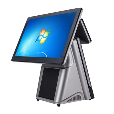 15.6인치 i5 8+256GB 금전 등록기 POS, Windows10 정전식 터치 스크린 POS 모니터, 내장 열전사 프린터, 레스토랑용